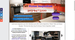 Desktop Screenshot of callhomeinspection.com